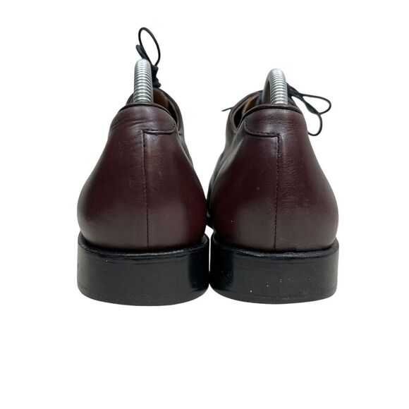 Jos. A. Bank Mens Oxford Shoes Brown Leather Lace‎ Up Cap Toe Cushioned Size 8M - Picture 2 of 9